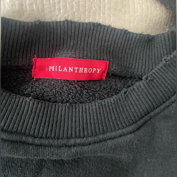 NWT n:Philanthropy Ventura Sweatshirt In Black Size Small - Picture 4 of 5